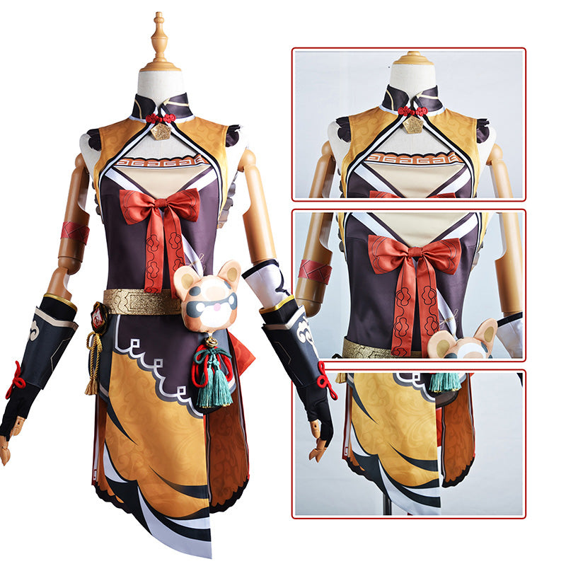 Genshin Impact Xiangling Halloween Cosplay Costume