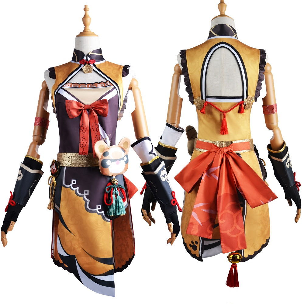 Genshin Impact Xiangling Halloween Cosplay Costume