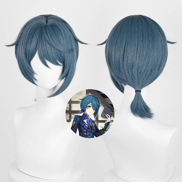 Genshin Impact Xingqiu Bamboo Rain Cosplay Wig