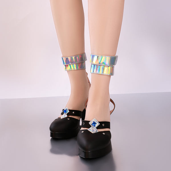 Genshin Impact Yelan Tranquil Banquet Cosplay Shoes