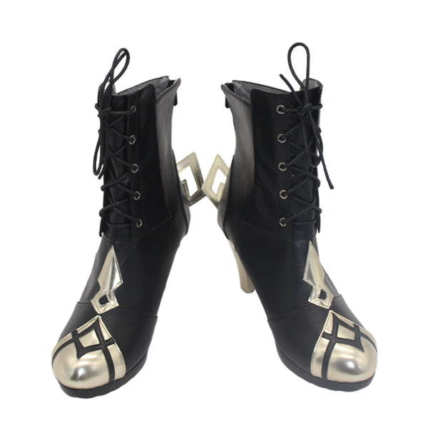 Genshin Impact the Eleven Fatui Harbingers The Knave The Servant Arlecchino Cosplay Shoes
