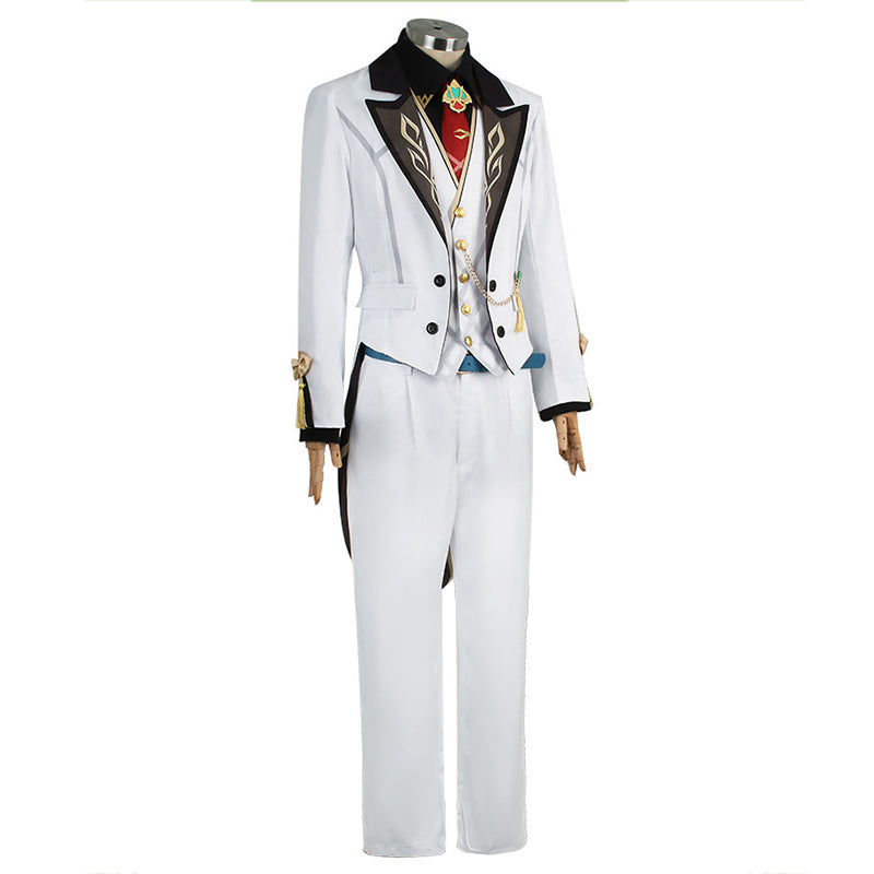 Genshin Impact x GIGO Kaveh White Suit Cosplay Costume