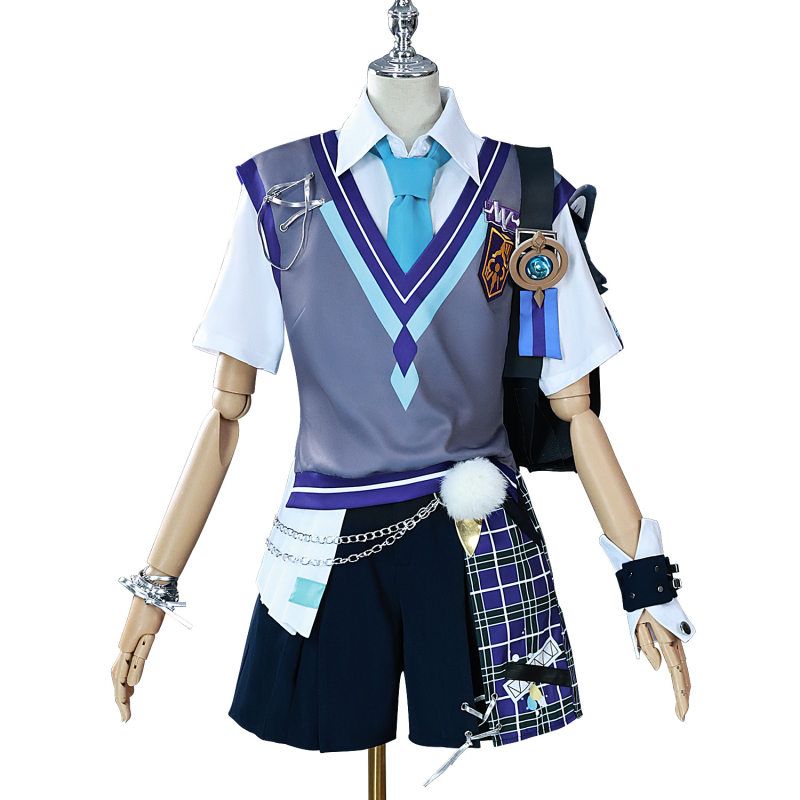 Genshin Impact Scaramouche The Wanderer x MEGA COFFEE in Korea Collaboration Cosplay Costume