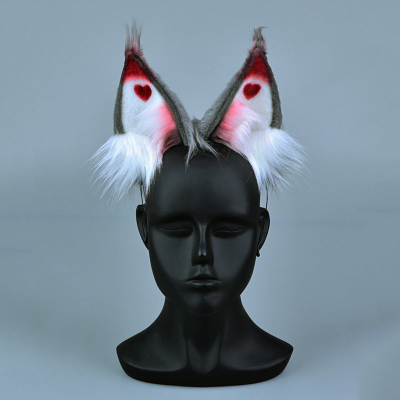 Hazbin Hotel Angel Husk Headwear Ears Cosplay Accessory Prop