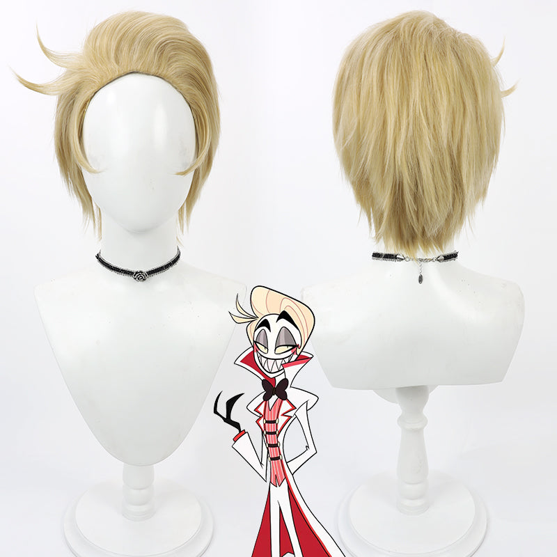 Hazbin Hotel Angel Lucifer Morning Star Cosplay Wig