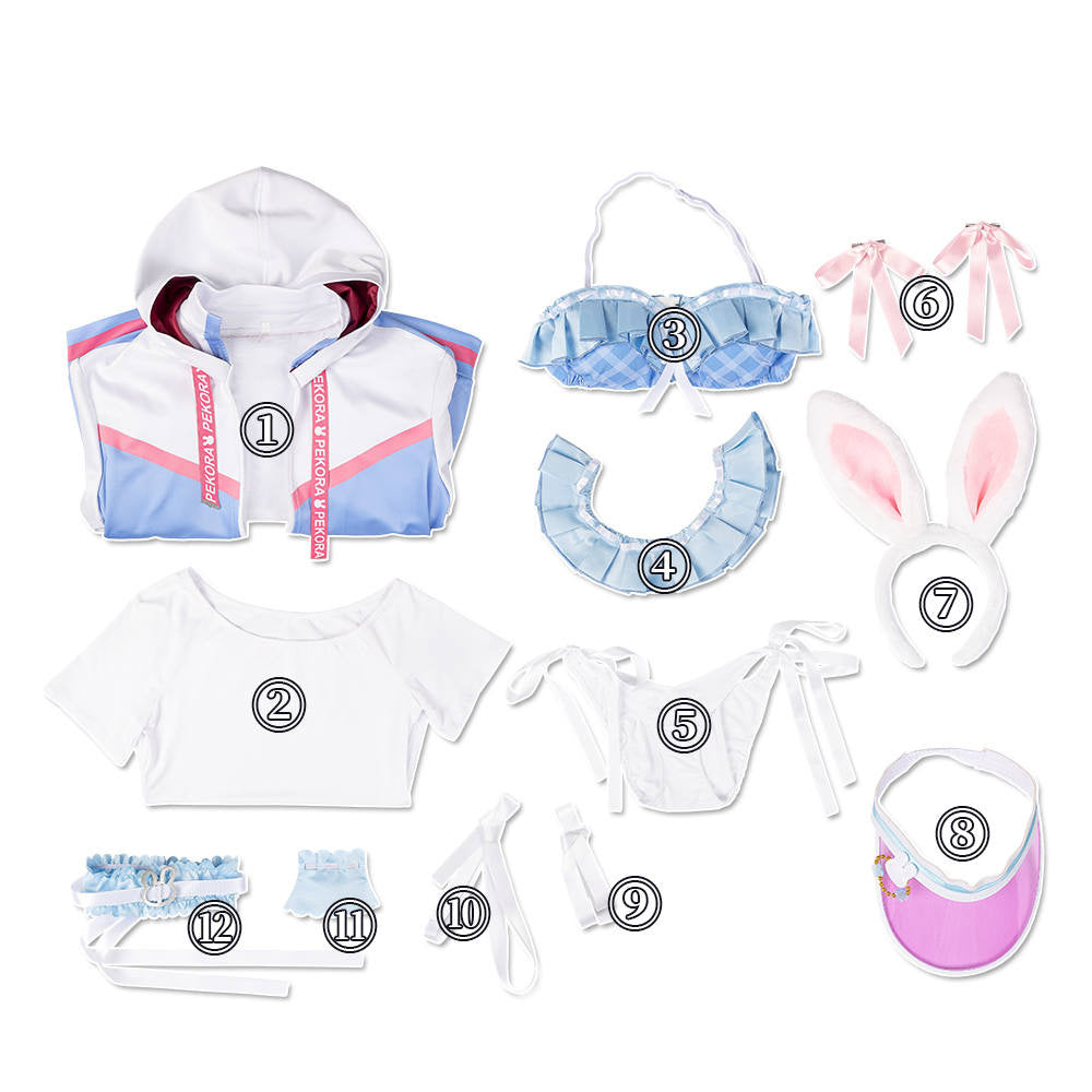 Hololive Virtual YouTuber Usada Pekora Swimsuit Cosplay Costume