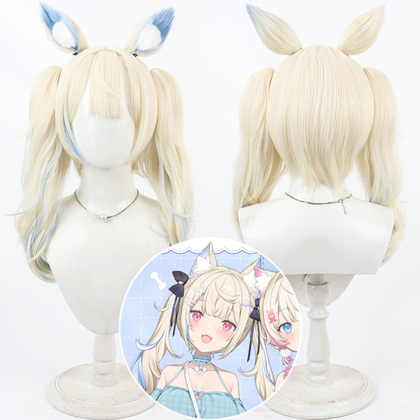 Hololive Virtual YouTuber Hololive -Advent- EN Fuwawa Abyssgard E Edition Cosplay Wig