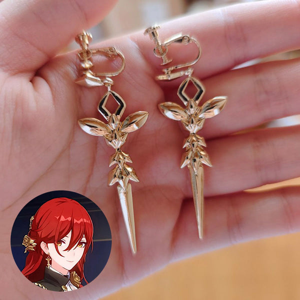 Honkai: Star Rail Himeko Earring Ear clip Cosplay Accessory Prop