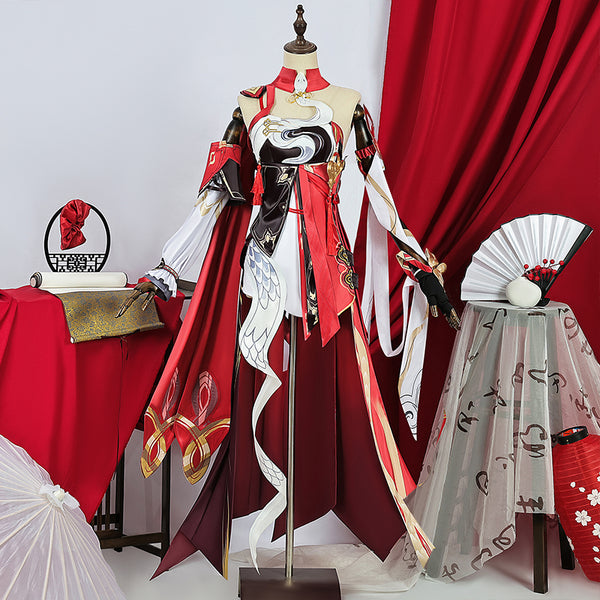 Honkai Impact 3rd Archives Kiana Kaslana K-423 S-rank Battlesuit Ba-Dum! Fiery Wishing Star Cosplay Costume