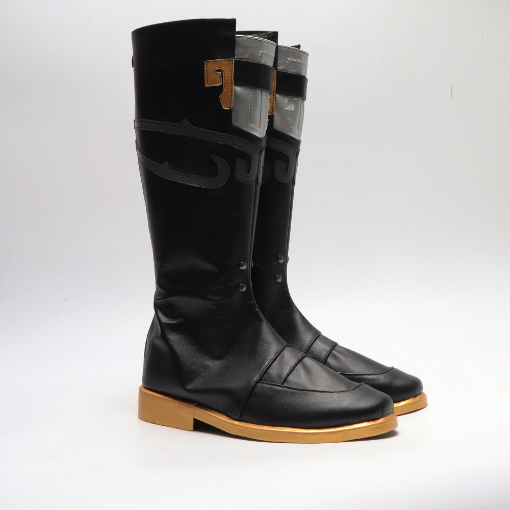 Honkai: Star Rail Jing Yuan Black Shoes Cosplay Boots
