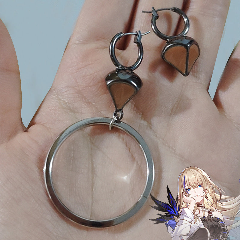 Honkai: Star Rail Serval Earrings Ear clip Cosplay Accessory Prop