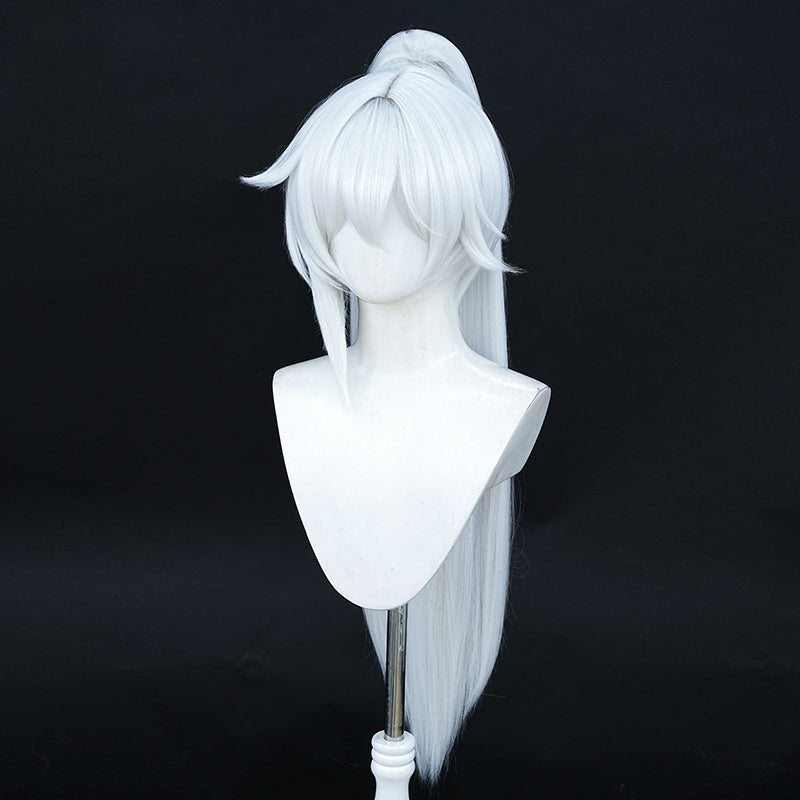 Honkai Impact 3rd Archives Kiana Kaslana K-423 S-rank Battlesuit Ba-Dum! Fiery Wishing Star White Cosplay Wig