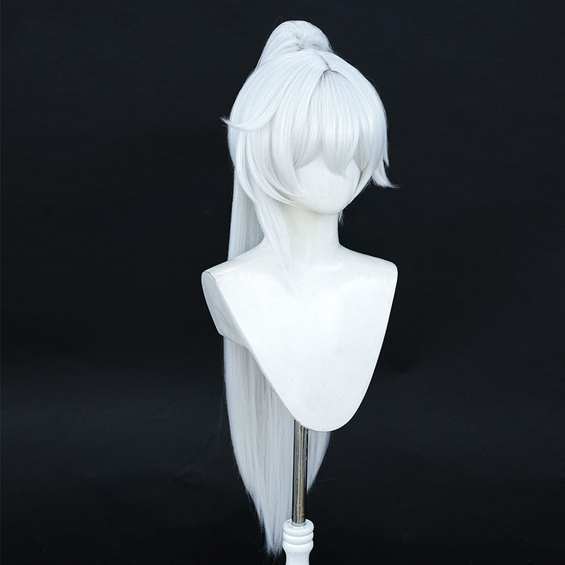 Honkai Impact 3rd Archives Kiana Kaslana K-423 S-rank Battlesuit Ba-Dum! Fiery Wishing Star White Cosplay Wig