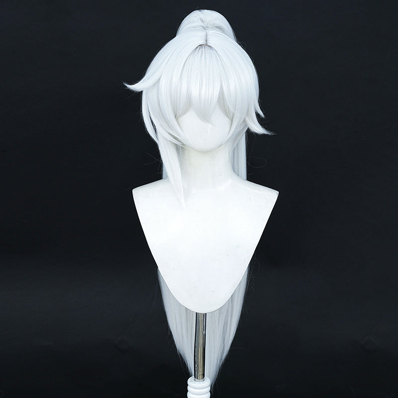 Honkai Impact 3rd Archives Kiana Kaslana K-423 S-rank Battlesuit Ba-Dum! Fiery Wishing Star White Cosplay Wig