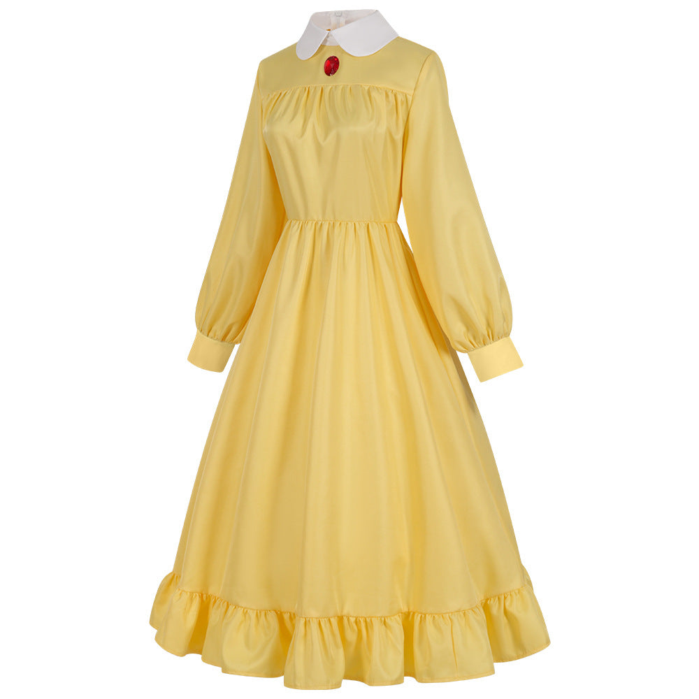 Howl's Moving Castle Sophie Hatter Yellow Dress Cosplay Costume