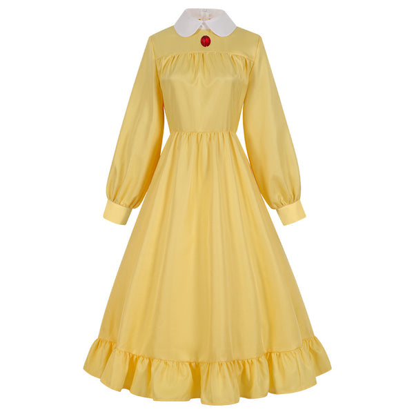 Howl's Moving Castle Sophie Hatter Yellow Dress Cosplay Costume