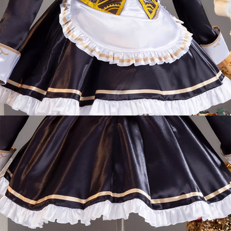 Identity V x Bookoff Maid & Butler x Steampunk themed Manor Tea Party Emma Woods Maid Dress Cosplay Costume