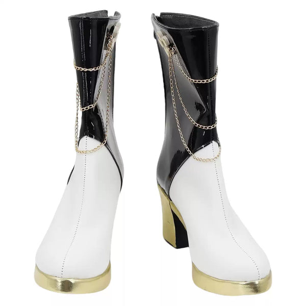 KPop Killer M Black Golden Outfit Cosplay Shoes