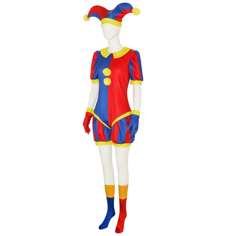 Kids Adult Size The Amazing Digital Circus TADC Pomni Cosplay Costume