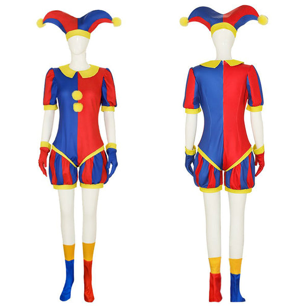 Kids Adult Size The Amazing Digital Circus TADC Pomni Cosplay Costume