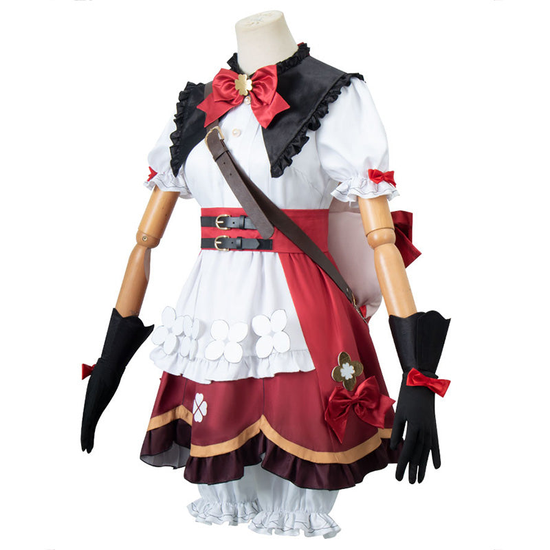 Kids Size Genshin Impact Klee Blossoming Stralight Halloween Cosplay Costume