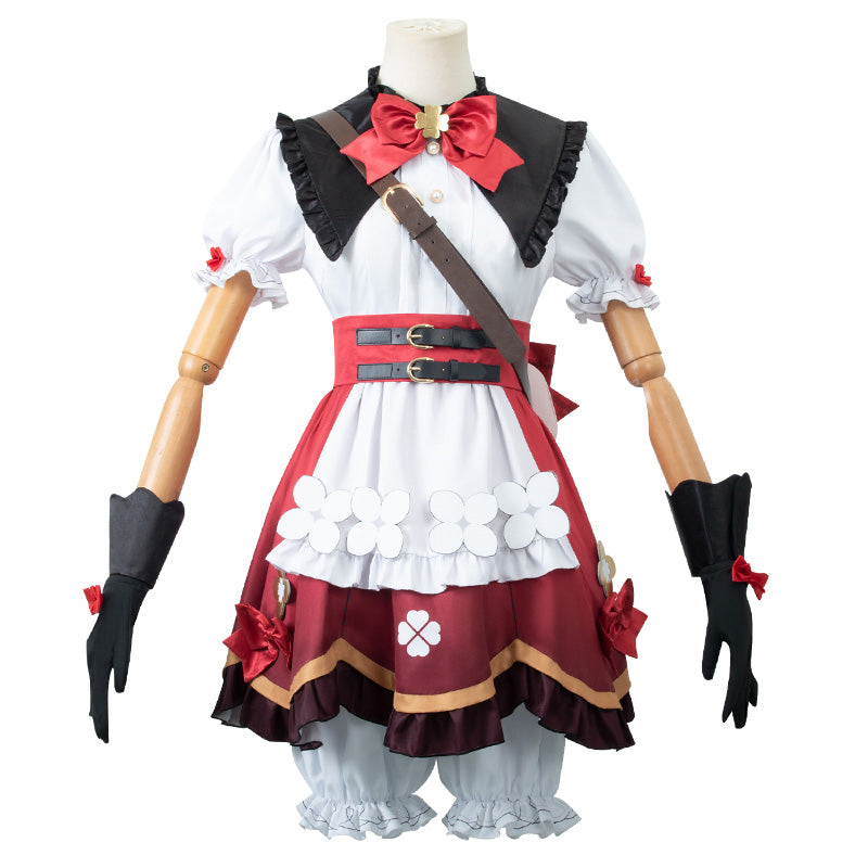 Kids Size Genshin Impact Klee Blossoming Stralight Halloween Cosplay Costume