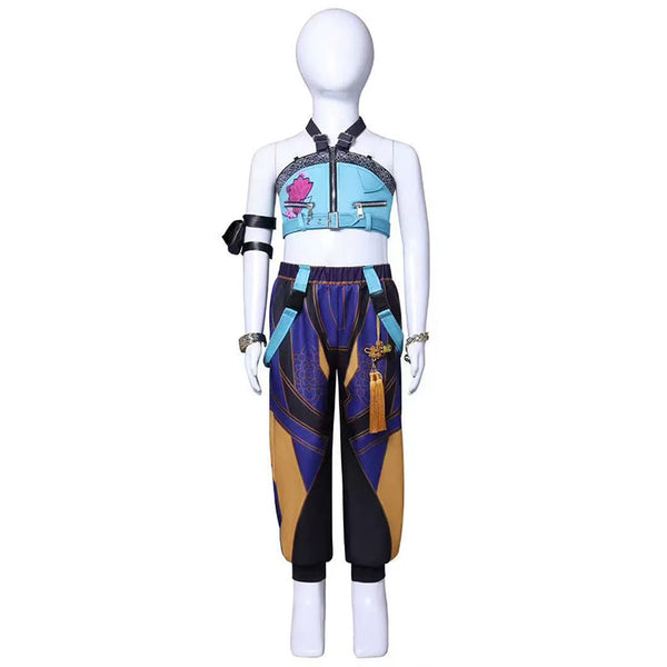 Kids Size KPop Demon Hunters HUNTR/X Zoey Cosplay Costume