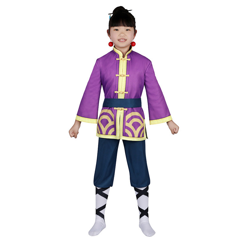 Kids Size Princess Peach: Showtime! Kung Fu Peach Cosplay Costume