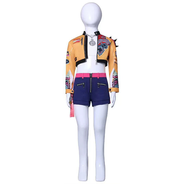 Kids Size KPop Demon Hunters HUNTR/X Rumi Cosplay Costume