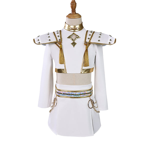 Kids Size KPop Killer Z White Outfit Cosplay Costume