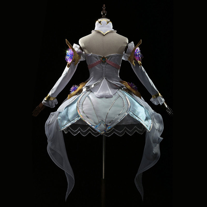 League Of Legends LOL Crystal Rose Seraphine Cosplay Costume