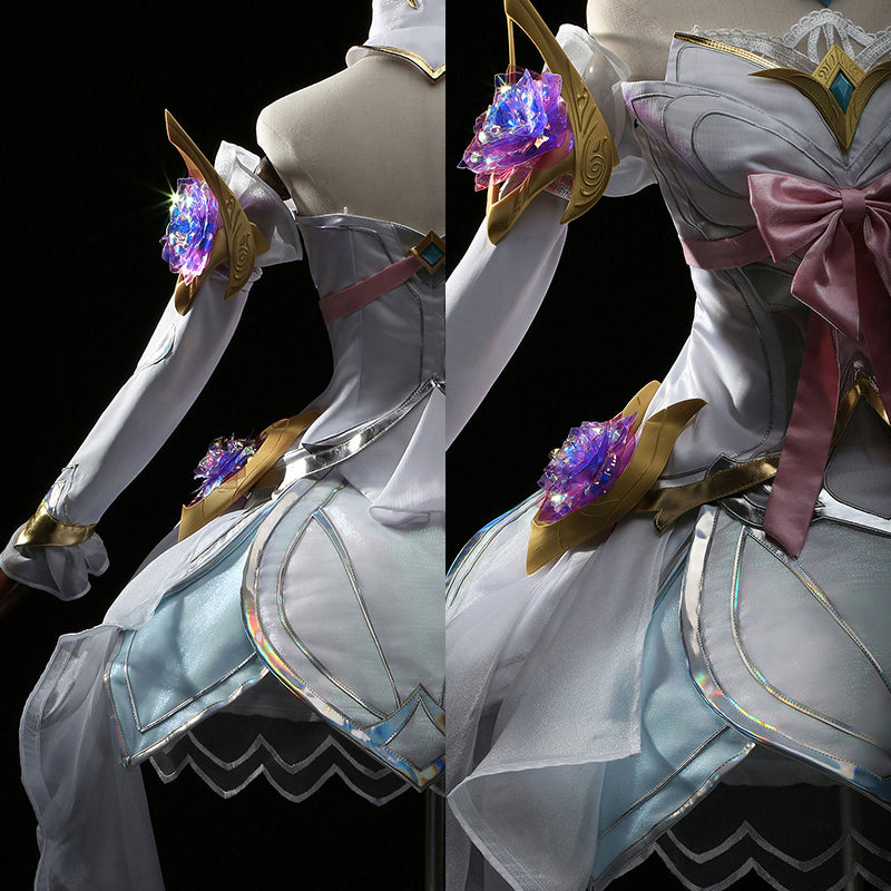 League Of Legends LOL Crystal Rose Seraphine Cosplay Costume
