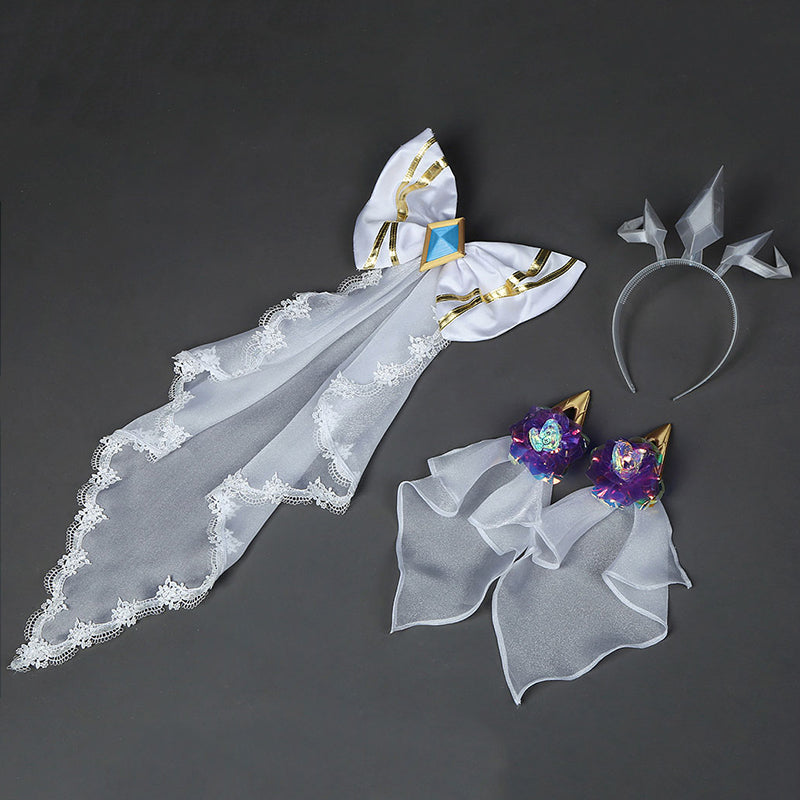 League Of Legends LOL Crystal Rose Seraphine Cosplay Costume