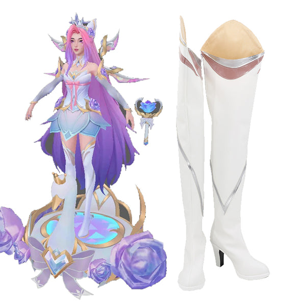 League Of Legends LOL Crystal Rose Seraphine Shoes Cosplay Boots