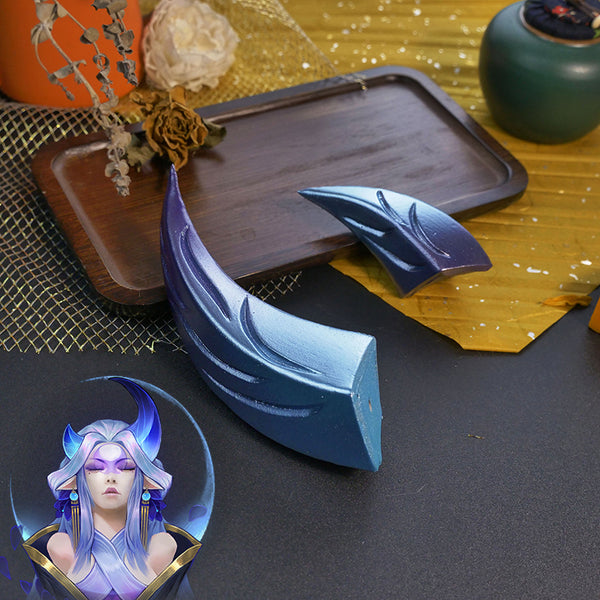League Of Legends LOL Spirit Blossom Aphelios Horn Cosplay Accessory Prop