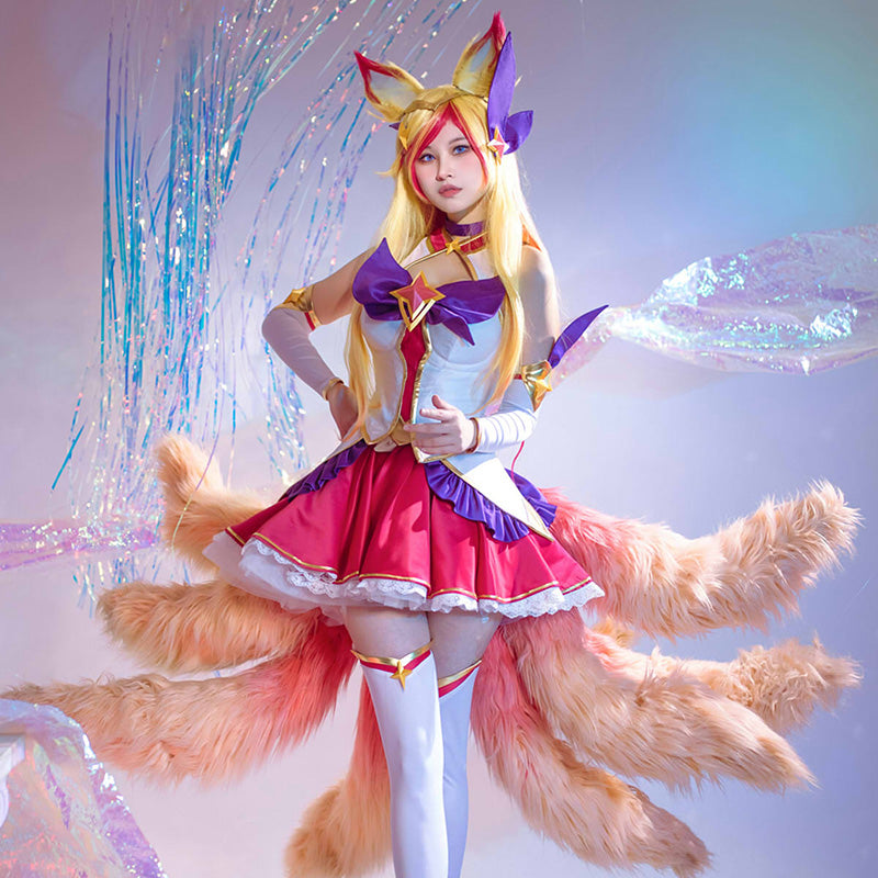 League Of Legends LOL Star Guardian Ahri Cosplay Costume SR