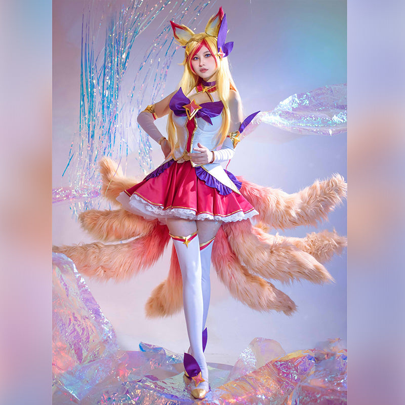 League Of Legends LOL Star Guardian Ahri Cosplay Costume SR