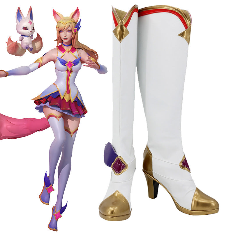 League Of Legends LOL Star Guardian Ahri Shoes Cosplay Boots