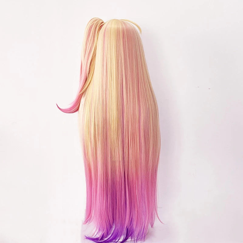 League Of Legends LOL Wild Rift Star Guardian Seraphine Golden Pink Purple Cosplay Wig