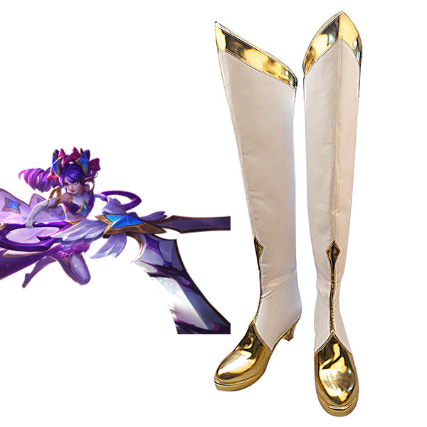 Leauge of Legends LOL Star Guardian Gwen Shoes Cosplay Boots