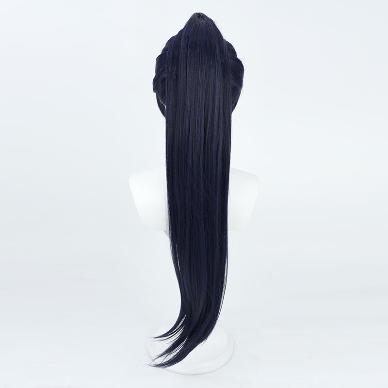 Limbus Company Hong Lu Deep Blue Cosplay Wig