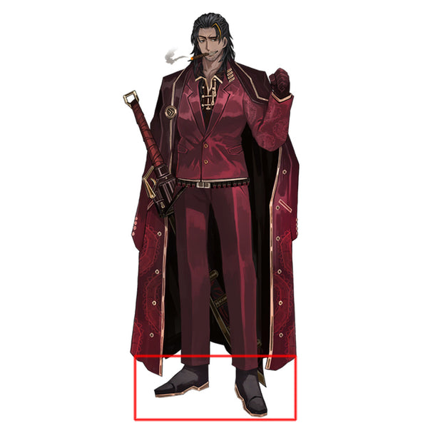 Limbus Company Lei Heng Black Gloden Cosplay Shoes