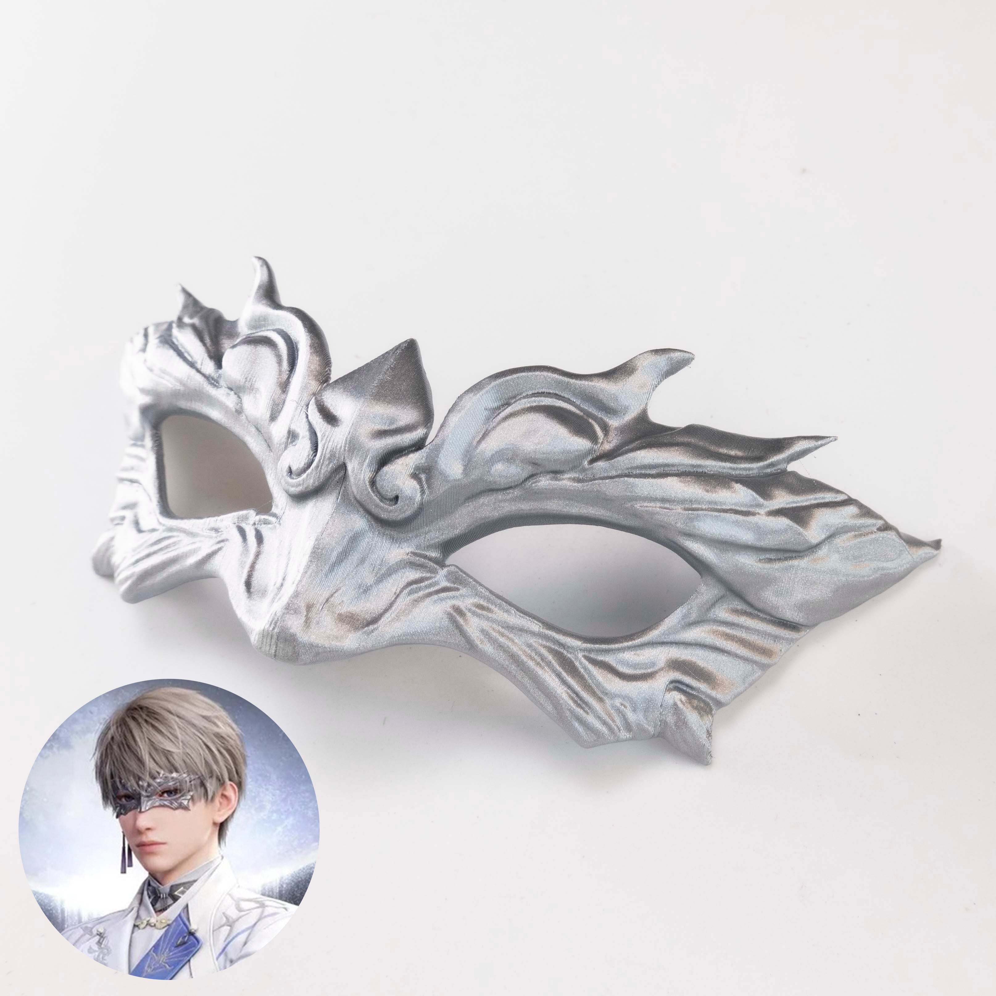Love And Deepspace Xavier Moonlit Glimpse Lumiere Veiled Guardian Mask Cosplay Accessory Prop