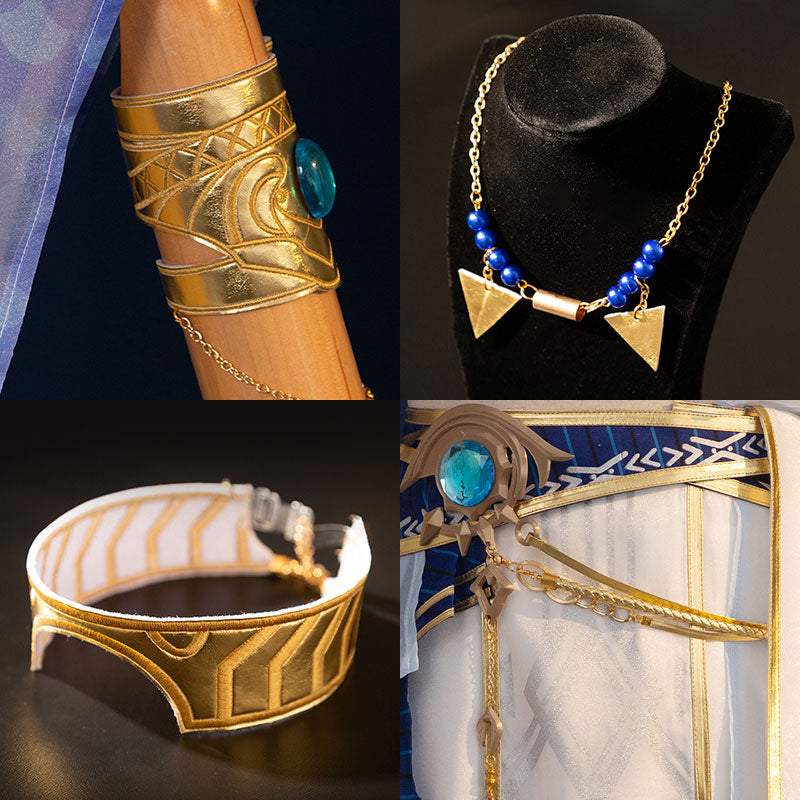 Love and Deep Space Rafayel Sapphire Scar God of the Tides Cosplay Costume
