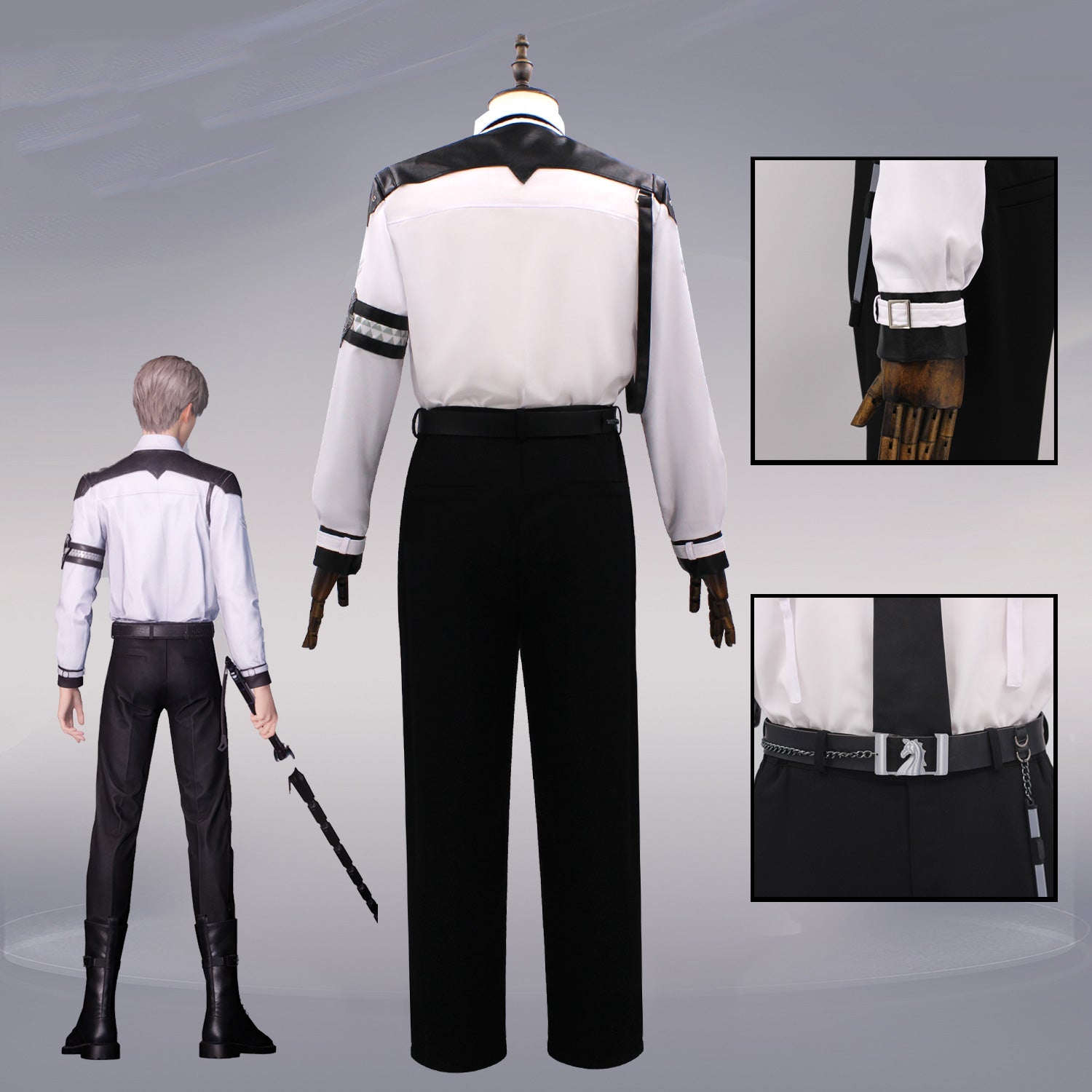 Love and Deep Space Xavier Evol Police Cosplay Costume