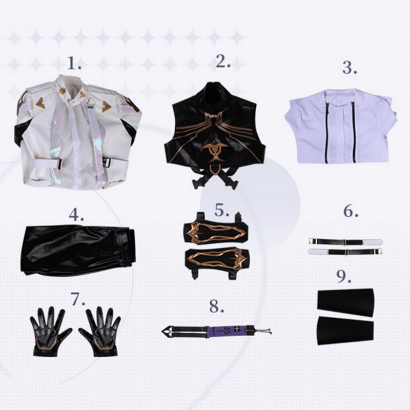 Love and Deep Space Xavier Lightseeker Dawn's Traveler Cosplay Costume
