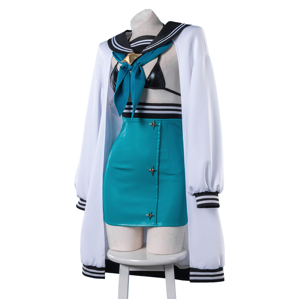 Mahou Shoujo Ni Akogarete Gushing Over Magical Girls Looking Up To Magical Girls Akoya Matama Loco Musica Battle Unifirm B Edition Cosplay Costume