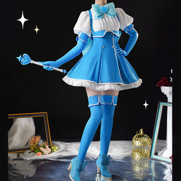 Mahou Shoujo Ni Akogarete Gushing Over Magical Girls Looking Up To Magical Girls Minakami Sayo Magia Azul Cosplay Costume