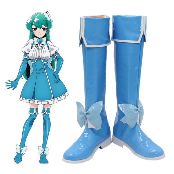 Mahou Shoujo Ni Akogarete Gushing Over Magical Girls Looking Up To Magical Girls Minakami Sayo Magia Azul Shoes Cosplay Boots