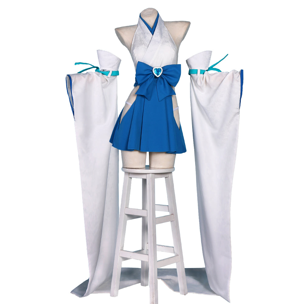 Mahou Shoujo Ni Akogarete Gushing Over Magical Girls Looking Up To Magical Girls Minakami Sayo Magia Azul Usurai no Miko Cosplay Costume
